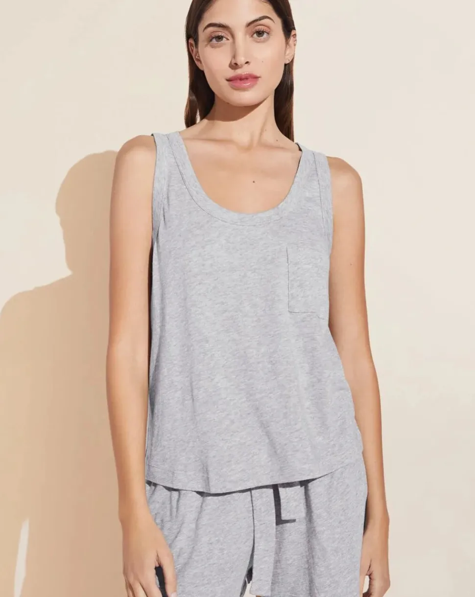 Aloe Infused Cotton Tank & Short Set: Size L