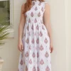 Amelia Island Woven Sleeveless Smocked Maxi Dress