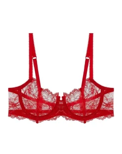 Anais Low Balconette Bra: Scarlet
