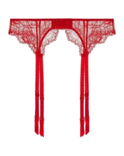 Anais Suspender Belt: Scarlet