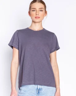 Back to Basics Charcoal Short Sleeve Top