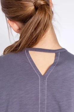 Back to Basics Charcoal Short Sleeve Top