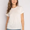 Back to Basics Ivory Short Sleeve Top
