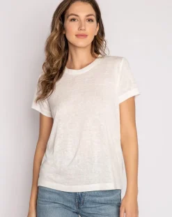 Back to Basics Ivory Short Sleeve Top