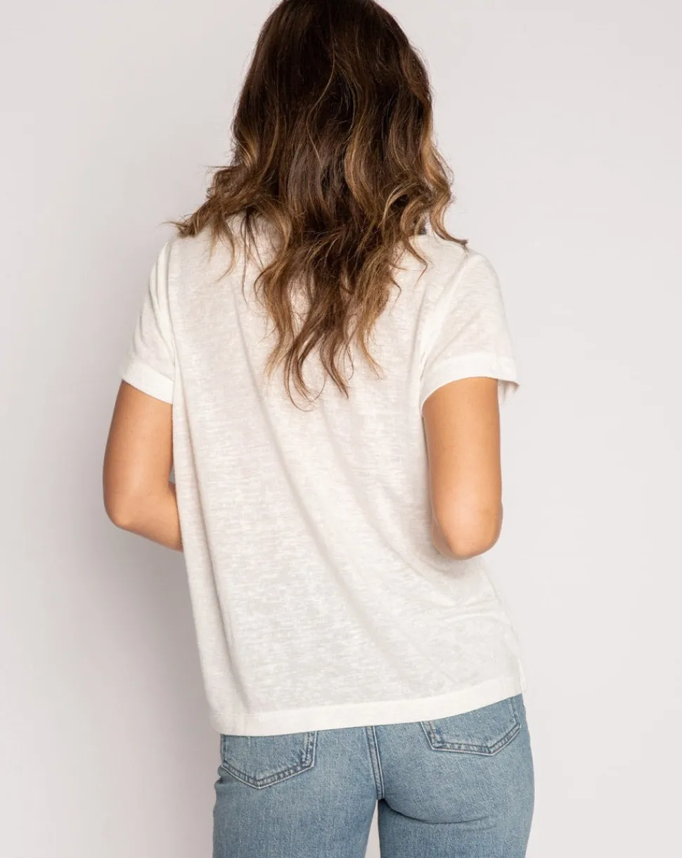 Back to Basics Ivory Short Sleeve Top
