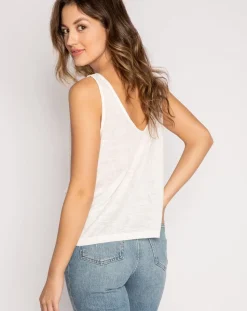 Back to Basics Ivory Short Sleeve Tank