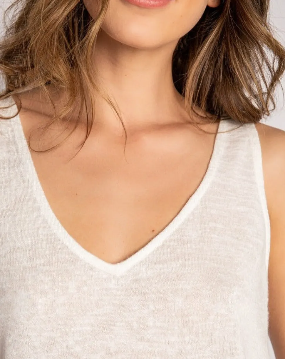 Back to Basics Ivory Short Sleeve Tank