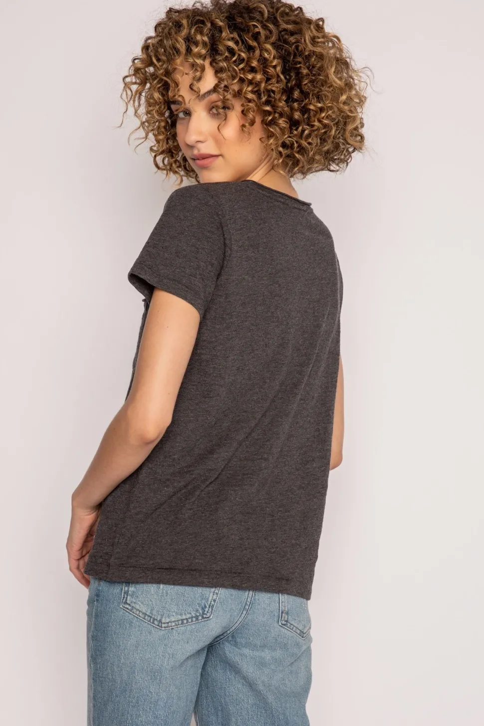 Back to Basics Slub Short Sleeve Top