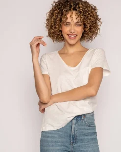 Back to Basics Slub Short Sleeve Top
