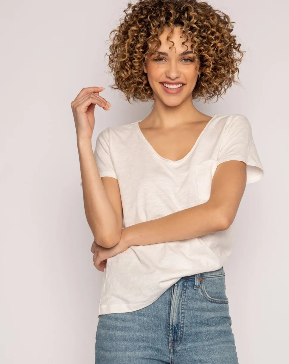 Back to Basics Slub Short Sleeve Top