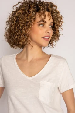 Back to Basics Slub Short Sleeve Top