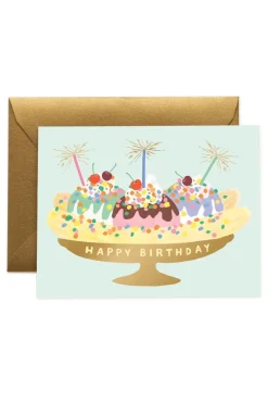Banana Split Birthday Card