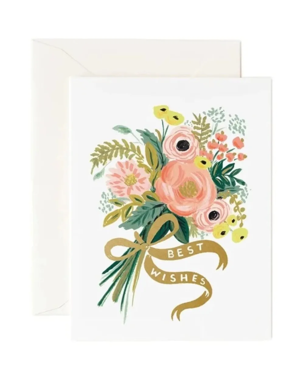 Best Wishes Bouquet Card