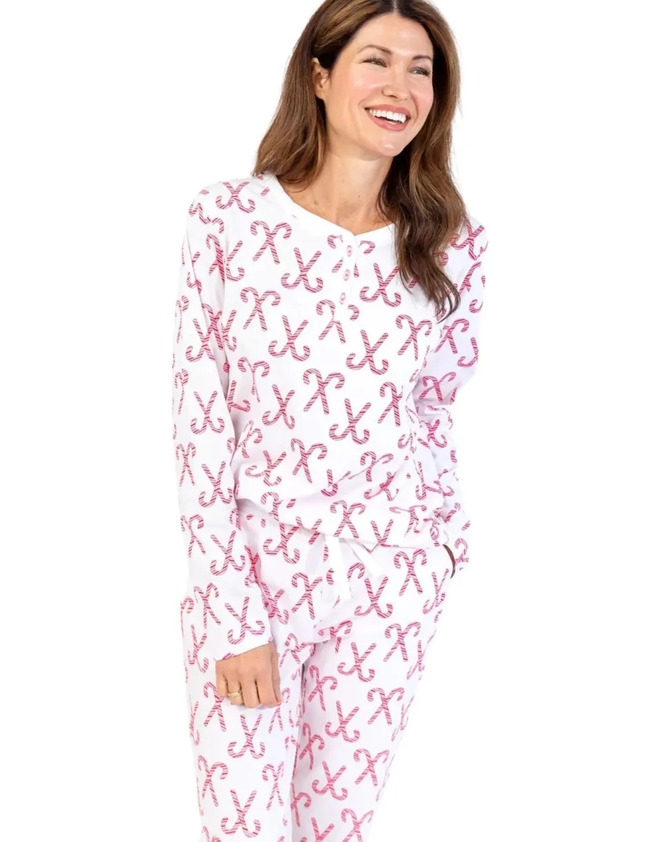 Candy Cane Cotton PJ Set