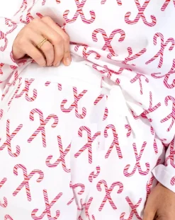 Candy Cane Cotton PJ Set