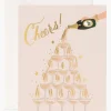 Champagne Tower Cheers Card