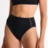 Classique High Waist Button Bikini Bottom