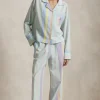 Coastal Stripe Seersucker Long Pajama Set