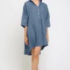 Collared Linen Dress