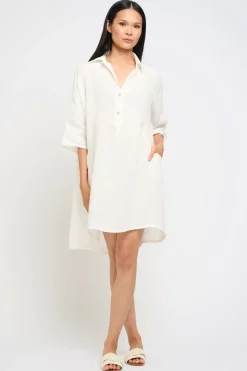 Collared Linen Dress