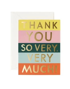Color Block Thank You Card