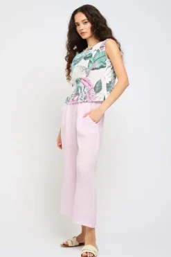 Cropped Linen Pant
