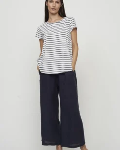 Cropped Linen Pants