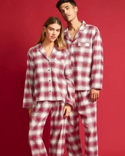 Eberjey Flannel PJ Set: His & Hers
