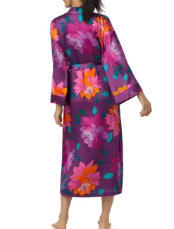 Evening Bloom Washable Silk Robe: BedHead x Trina Turk: Size L/XL