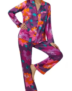 Evening Bloom Washable Silk Pajama: BedHead x Trina Turk: Size XS, XL