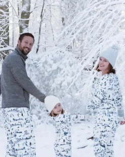 Family PJ Sets: Cotton Ski Toile Kids Pajamas