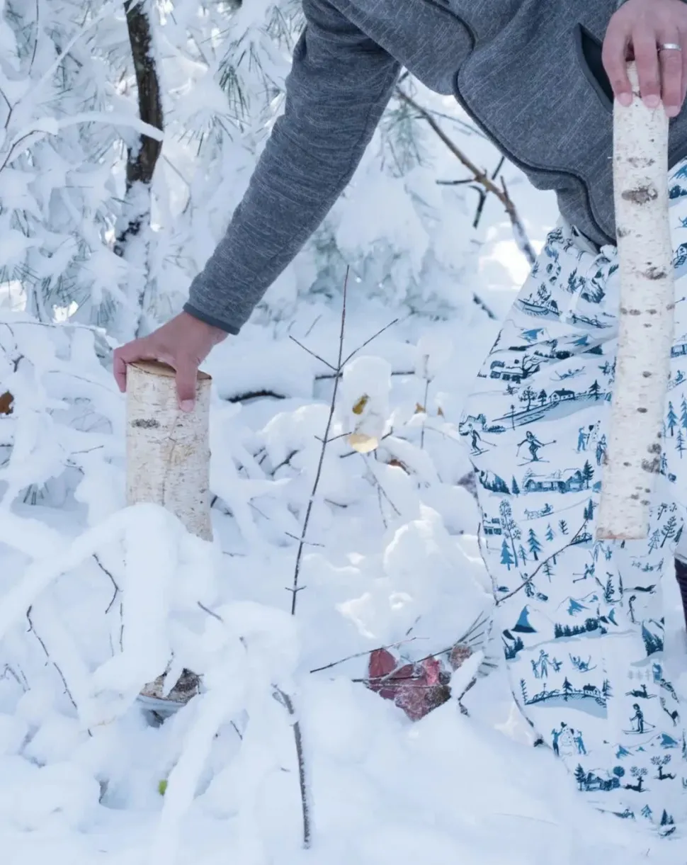 Family PJ Sets: Cotton Ski Toile Kids Pajamas