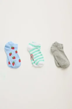 Farmer's Market 3 Pack No Show Socks