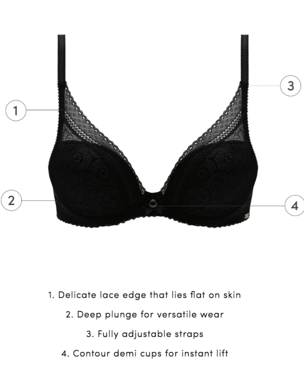 Festivite Lace Plunge Bra