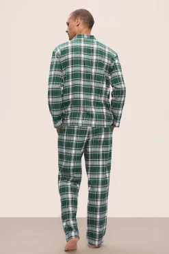 Flannel Mens Long PJ Set