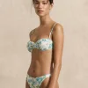 Floral Balconette Bikini Top: Size XL