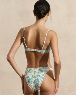 Floral Balconette Bikini Top: Size XL