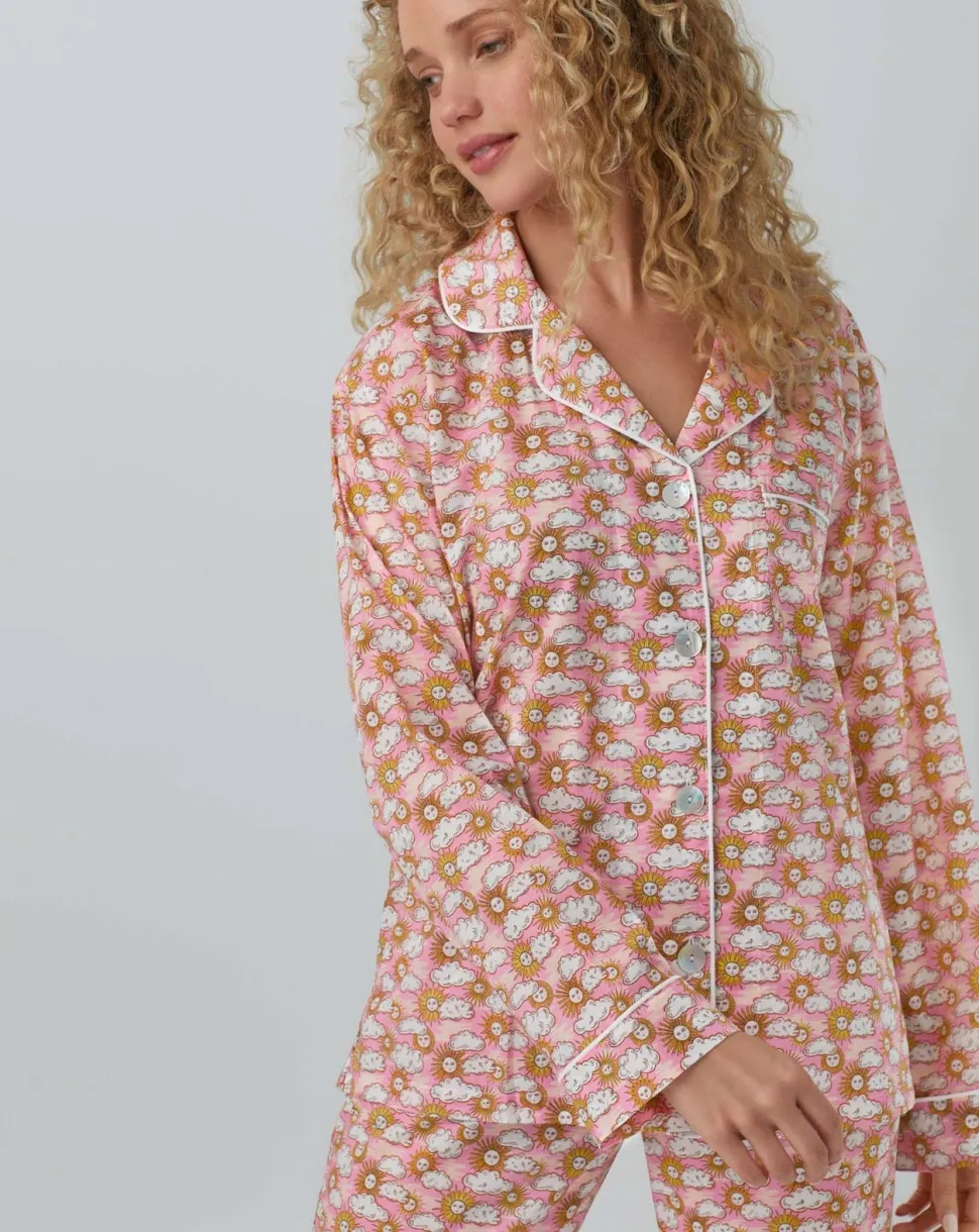 Follow The Sun Cotton PJ Set: Size XS