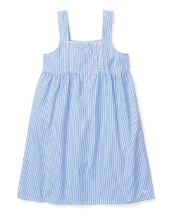French Blue Seersucker Nightgown