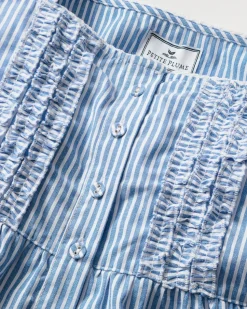 French Blue Seersucker Nightgown
