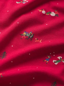 Gisele Printed Holiday Long PJ Set