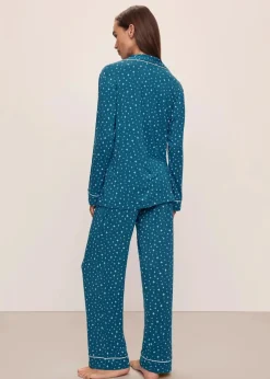Gisele Printed Holiday Long PJ Set