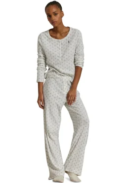 Henley Pointelle Long PJ Set