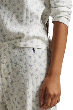 Henley Pointelle Long PJ Set
