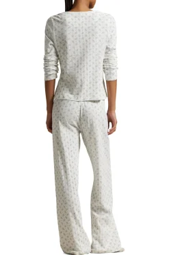 Henley Pointelle Long PJ Set