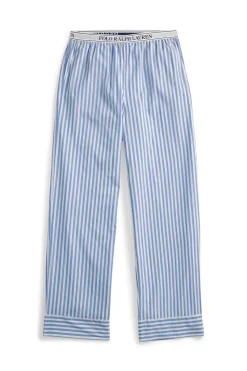 Hydrangea Blue Striped Cotton Pant