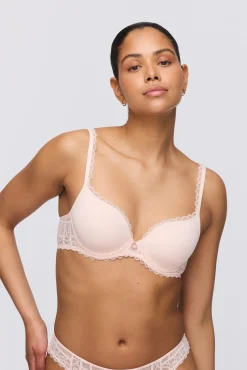 Jadei Padded Heartshape Bra: Glossy Pink