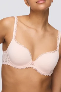 Jadei Padded Heartshape Bra: Glossy Pink