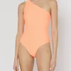 Joni One Shoulder One-Piece Swimsuit: Size L