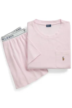 Knit Oxford Pajama Short Set